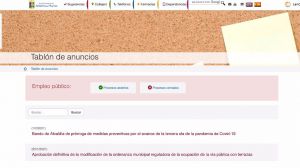 Las ofertas de empleo público, nueva sección en la web municipal