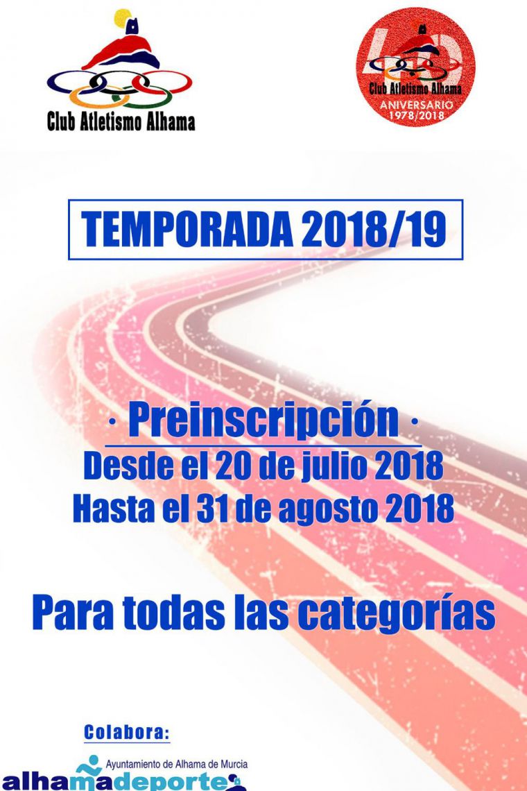 El Club Atletismo Alhama prepara la temporada 2018/19