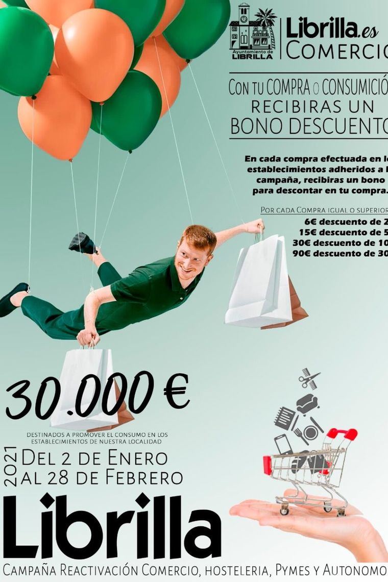 La campaña de bonos descuento de Librilla, hasta el 31 de mayo