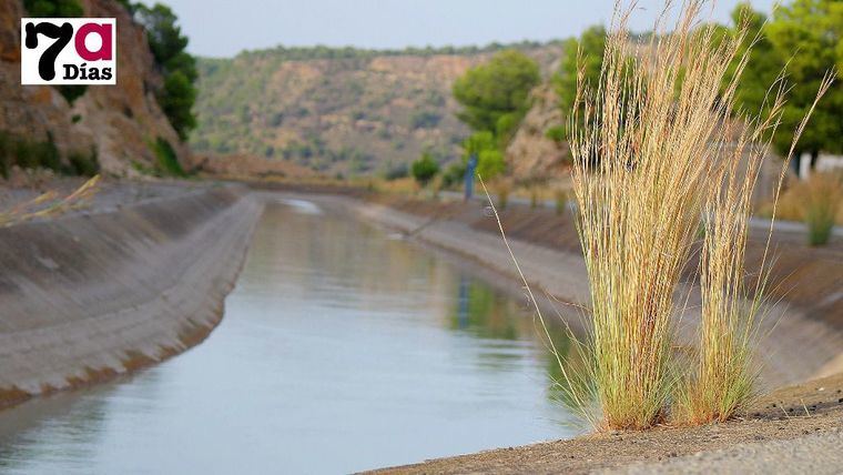 Canal de Trasvase Tajo-Segura a su paso de Alhama