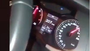 Un joven de 28 años se graba a 207 km/h y lo sube a las redes sociales