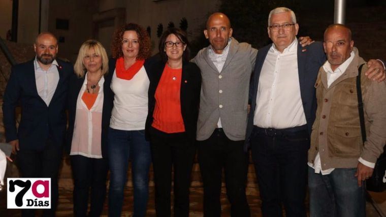 Responsables de Ciudadanos en Alhama de Murcia, durante la pasada campaña electoral