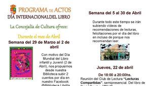 Librilla presenta las actividades por el Día del Libro