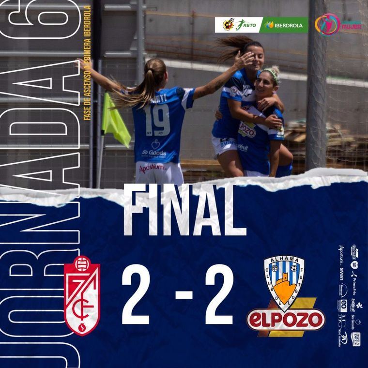 Nuevo empate del Alhama CF ElPozo ante el Granada CF (2-2)