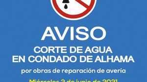 Corte de agua en Condado de Alhama mañana 2 de junio