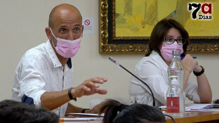 Los concejales de Ciudadanos, durante el último Pleno