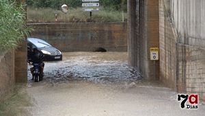 VÍD. Intensa lluvia en Alhama, mientras la borrasca deja la Región