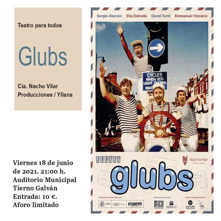 Este viernes no te pierdas la comedia Glubs en el auditorio