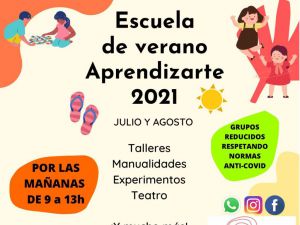 Verano en el centro educativo Aprendizarte