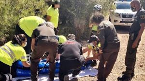 Rescatan a un ciclista que ha sufrido una caída en Sierra Espuña