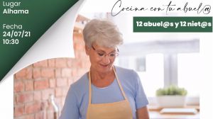 Últimas plazas para la actividad 'Cocina con tus abuelos' este sábado