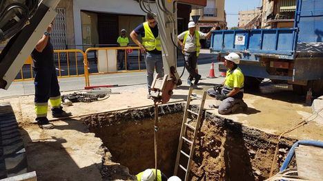 FOTOS Restablecido el suministro de agua potable tras las obras