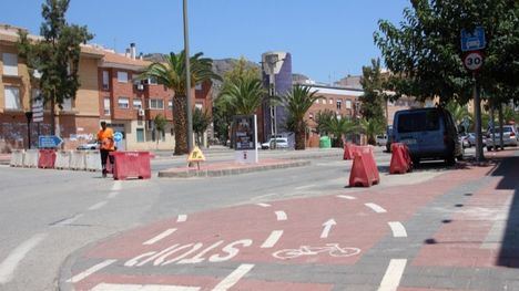 Corte parcial en Ginés Campos por las obras en la avenida Cartagena