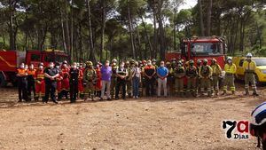 V/F La BRIFOR y la UME realizan un simulacro de incendio en S. Espuña