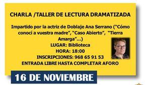 Ana Serrano imparte una charla-taller de lectura en Librilla