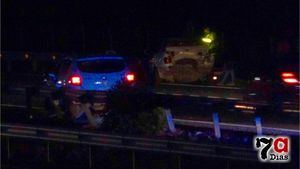 VÍDEO Accidente de dos turismos en la A7 a la altura de Primafrio