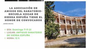 Los amigos del sanatorio se movilizan este domingo día 7