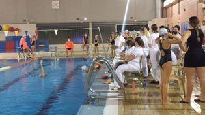 Alhama acoge la IX Liga regional de Figuras de Natación Artística