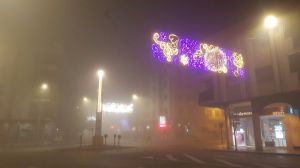 FOTOS Una intensa niebla deja así Alhama este 1º de año