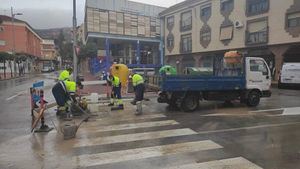 FOTOS Restablecido el agua en Vidal Abarca