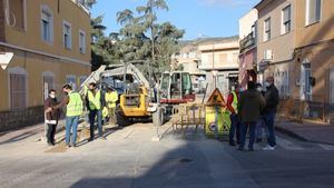 FOT. Renovación de las redes de agua en la plaza Ortega y Gasset