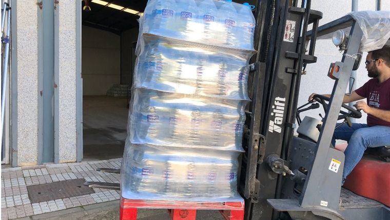 Procavi y Aquadeus donan 48.000 litros de agua a los damnificados por las inundaciones en Málaga
