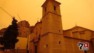 VID/FOT Así hemos visto la tormenta de arena en Alhama