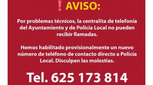 El Ayuntamiento habilita una línea ante problemas técnicos