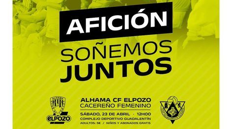 El Alhama CF ElPozo hace un llamamiento a la afición