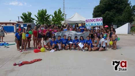 V/F Fiesta a las alevines de Sincro Alhama en la piscina