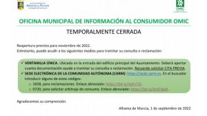 La OMIC volverá a abrir sus puertas en noviembre