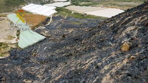 Investigan a un agricultor por el incendio forestal de Mazarrón