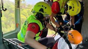 Rescatada una senderista en Sierra Espuña con problemas respiratorios