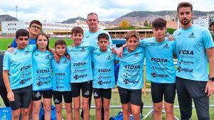 Atletas alhameños, en el Campeonato de España Sub14