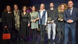 FOT. Guevara felicita a los galardonados en los Premios de la Música