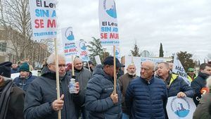 V/F Los regantes protestan en Moncloa: 