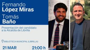 Tomás Baño se presenta a la Alcaldía de Librilla el día 21