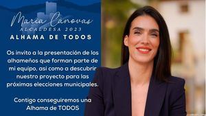 María Cánovas presenta proyecto y lista para las elecciones