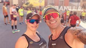 FOT. Petrovic y Lola Pujante, en el podio de los 10K de Abanilla