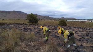 Extinguido el conato de incendio forestal en Carrascoy