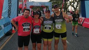 FOT. Los 'Coym', de carrera en la media maratón de Lugo