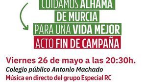 IU Alhama celebra el fin de campaña en el CEIP Antonio Machado




 



