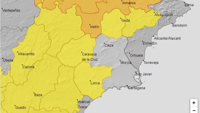 Activan el aviso amarillo por lluvias en Valle del Guadalentín