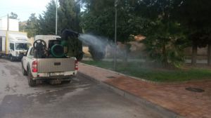 Este viernes toca fumigación en las zonas verdes de Alhama