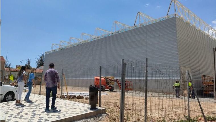 Avanzan las obras en el pabellón del Praíco