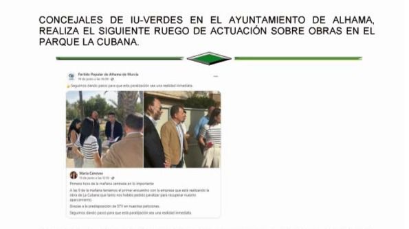 IU pide que Cánovas explique sus gestiones para parar la obra de La Cubana