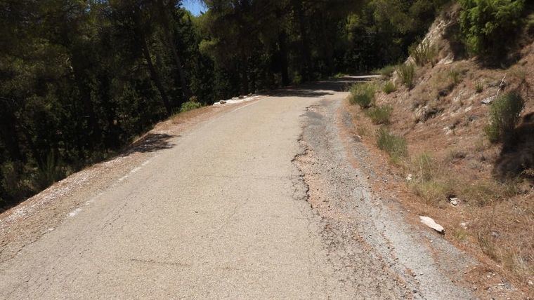 Obras de mejora en dos viales del Parque de Sierra Espuña