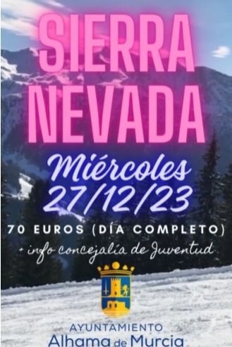 La Concejalía de Juventud organiza un viaje a Sierra Nevada