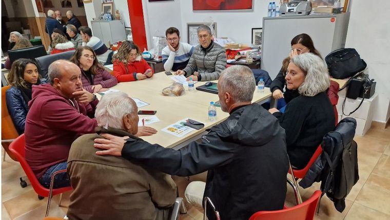 Visita al PSOE del Grupo de Acción Local del Territorio S. Espuña