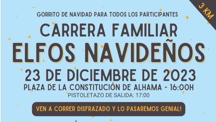 Restricciones de tráfico por la carrera familiar Elfos Navideños